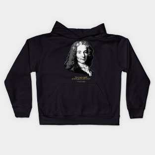 Voltaire Quote Kids Hoodie